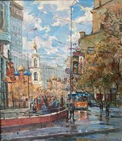 Китай-город (1998, х.м., 70x80, арт. 13к40) - 51 000 ₽