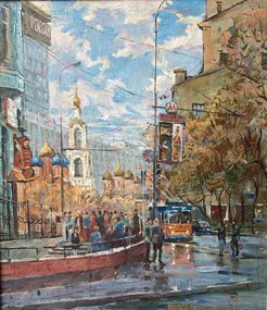 Китай-город (1998, х.м., 70x80, арт. 13к40) - 110 000 ₽