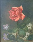 Роза (год не указан, х.м., 30x25, арт. 26.13) - 12 000 ₽