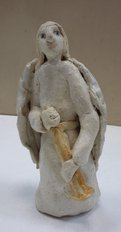 ангел из шамотной глины (2017, шамот, 11x5, арт. 1.2) - 1 050 ₽