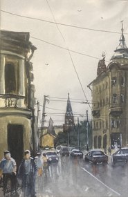 Москва. У Кремля (2026, б.акв., 30x21, арт. 14к36) - 7 000 ₽